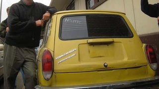 DOTS VW Squareback Looks The Crusher In The Eye, Crusher Blinks First!